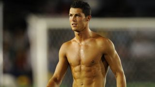 Real Madrid striker Christiano Ronaldo l