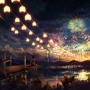 papers.co-ah43-firework-girl-dark-night-anime-art-illust-1-wallpaper