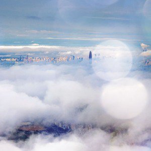 papers.co-mt74-city-in-fog-cloud-nature-sky-flare-bokeh-1-wallpaper